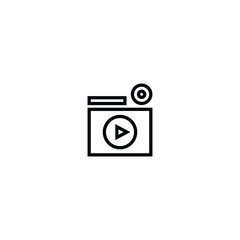 Camera icon vector logo design