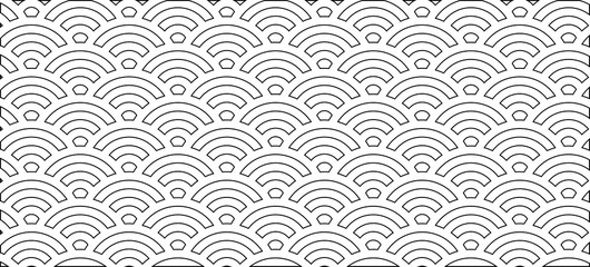 Monochrome Japanese style Qinghai wave background material