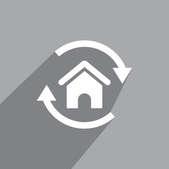 house barter icon, Real estate icon vector