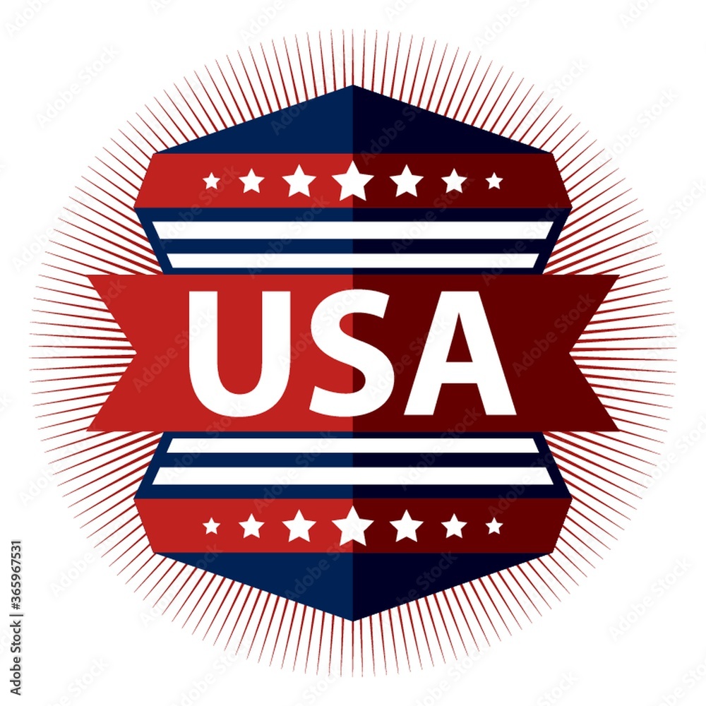 Wall mural usa banner