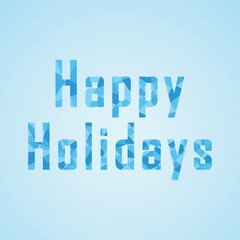 happy holidays greeting card