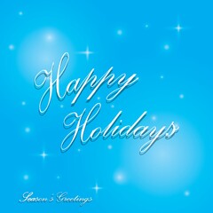 happy holidays greeting card