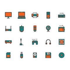 computer icon set