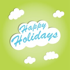 happy holidays greeting card