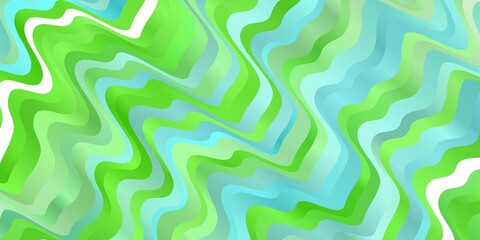 Light Green vector texture with wry lines. Abstract gradient illustration with wry lines. Pattern for ads, commercials.