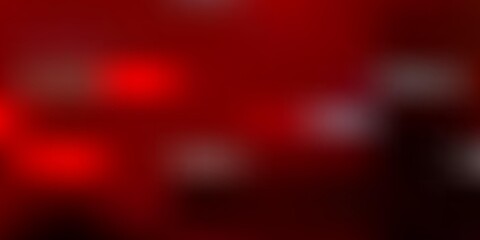 Dark red, yellow vector abstract blur layout.