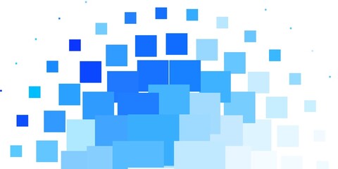 Light BLUE vector backdrop with rectangles. Modern design with rectangles in abstract style. Pattern for commercials, ads.
