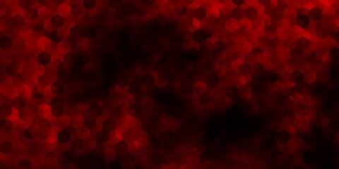 Light Red vector template in hexagonal style.