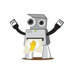 instant camera with hand photograph