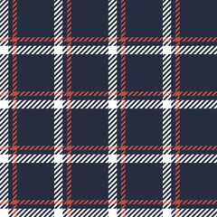 plaid pattern background. Plaid pattern in dark blue, violet and white color. Vector graphic for throw, scarf, blanket, shirt other modern fashion textile design