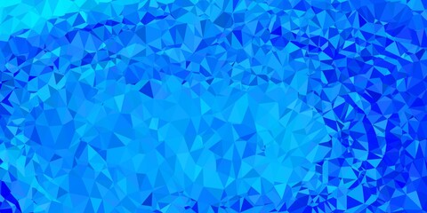 Light pink, blue vector triangle mosaic backdrop.