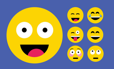 Mix of Smiling Emoji emoticon icons