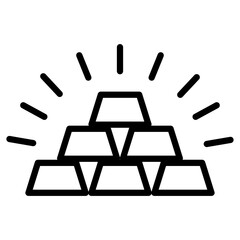Gold bar icon