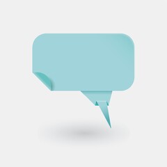 Fototapeta premium speech bubbles origami