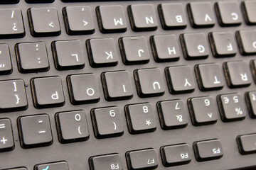 a black color computer keyboard