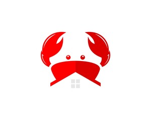 Crab seafood house logo