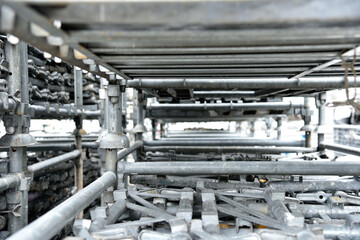 steel scaffolding board: scaffolding material yard