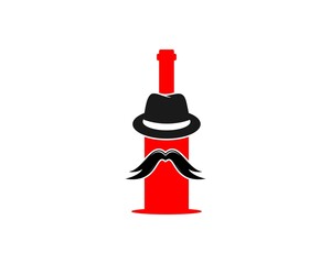 Mr.wine with red bottle logo