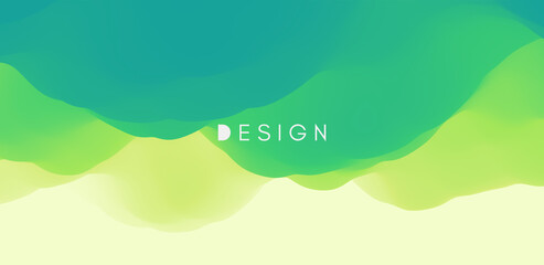 Fototapeta premium Abstract background with dynamic effect. Creative design with vibrant gradients. 3D vector Illustration.
