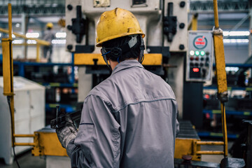 worker working in factory