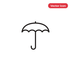 Umbrella icon vector. Rain sign