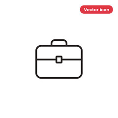 Briefcase icon vector. Suitcase sign