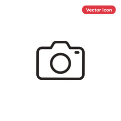 Photo camera icon vector. Photography sign
