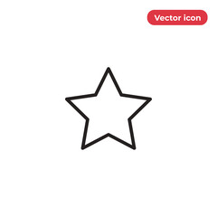 Star icon vector. Favorite sign