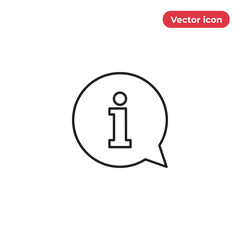 Information icon vector. Info sign