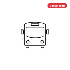 Bus icon vector. Transportation sign