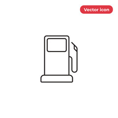 Gas station icon vector. Petrol sign