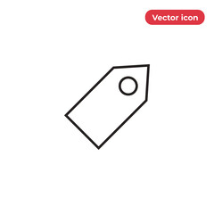 Tag icon vector. Label sign