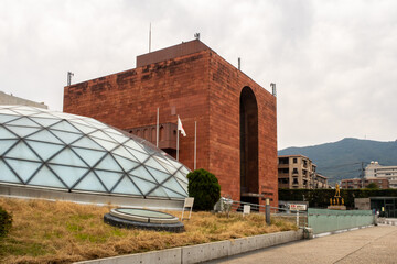 Nagasaki, Japan. Nagasaki Atomic Bomb Museum main buiding.