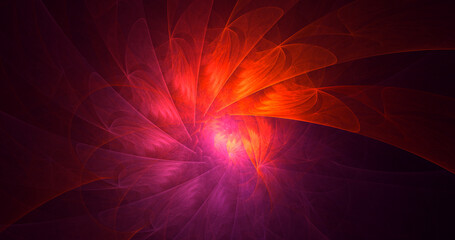 3D rendering abstract round light background