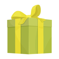 Giftbox cartoon vector of icon.Isolated illustration cartoon of box gift on white background.Vector icon of giftbox for present .