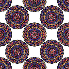 Seamless pattern. Vintage decorative elements. vector illustration