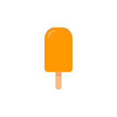 Ice cream flat, sweet food icon, vector illustration isolated on white background