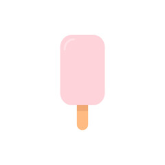 Ice cream flat, sweet food icon, vector illustration isolated on white background