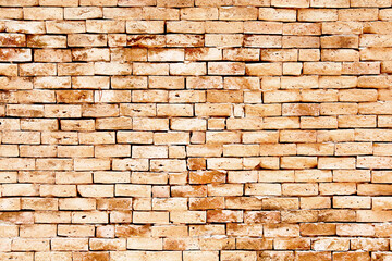 Vintage  brick texture seamless pattern light brown background