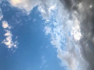 blue sky with clouds