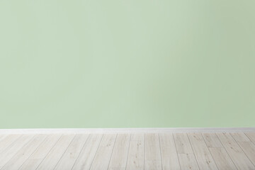 Color wall in empty room