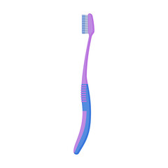Toothbrush cartoon vector illustration of icon.Cartoon vector icon brush of tooth. Isolated illustration of toothbrush on white background.