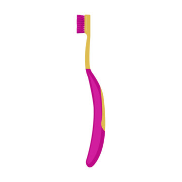 recommend clip art: Toothbrush cartoon vector illustration of icon.Cartoon vector icon brush of tooth. Isolated illustration of toothbrush on white background.