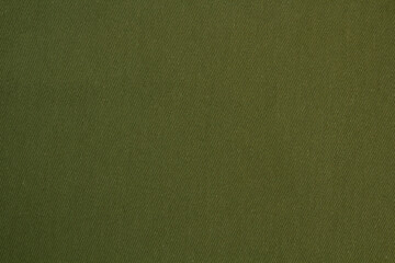 Denim fabric texture close up. Green textiles