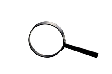 Magnifying glass, loupe isolated on white background