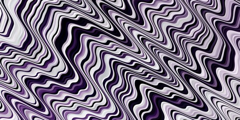 Light Purple vector texture with wry lines. Abstract illustration with bandy gradient lines. Pattern for ads, commercials.