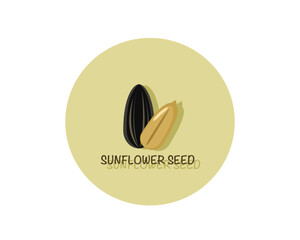 Sunflower seed icon vector illustration.
