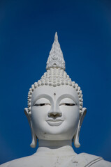 Big White Buddha Statue ia a Landmark at Southern of  Thailand.