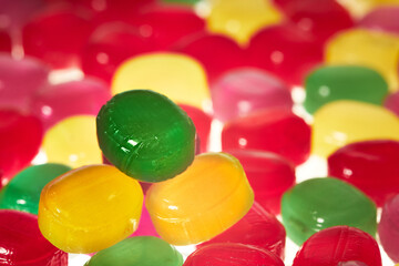 Fototapeta na wymiar Sweet multicolored lollipops.