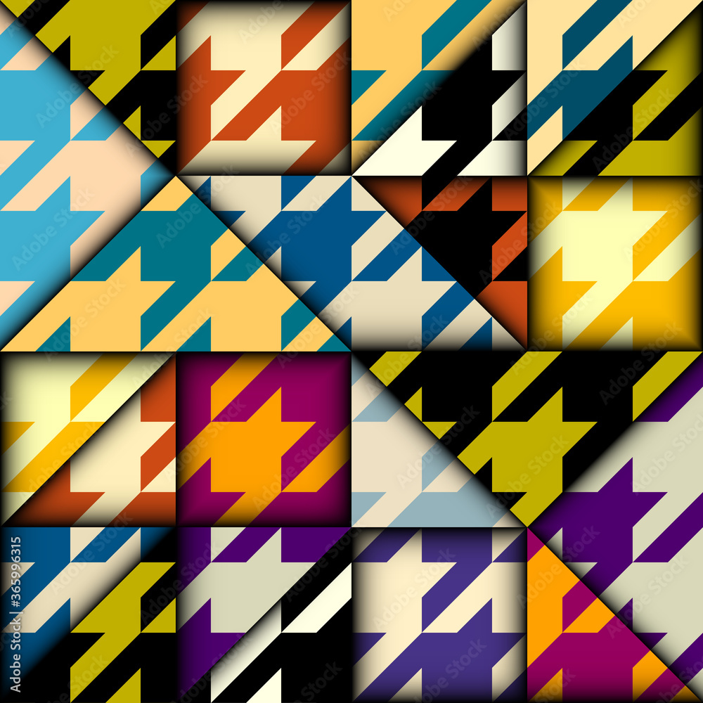 Aufkleber paper cut shapes design. seamless vector pattern.